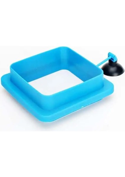 No.1 Stili Akvaryum Besleme Halkası Balık Tankı Istasyonu Yüzen Yiyecek Tepsisi Besleyici Kare Daire Aksesuarı Balık Mama Besleyici Vantuz Malzemeleri (Yurt Dışından)