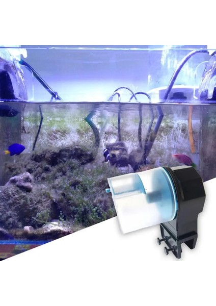 Mavi Stil Balık Tankı Besleyici 2 Renk Otomatik Balık Besleyici Manuel Otomatik Besleme Büyük Kapasiteli Balık Akvaryumu Besleyici Gıda Dağıtıcı (Yurt Dışından) fırsatları