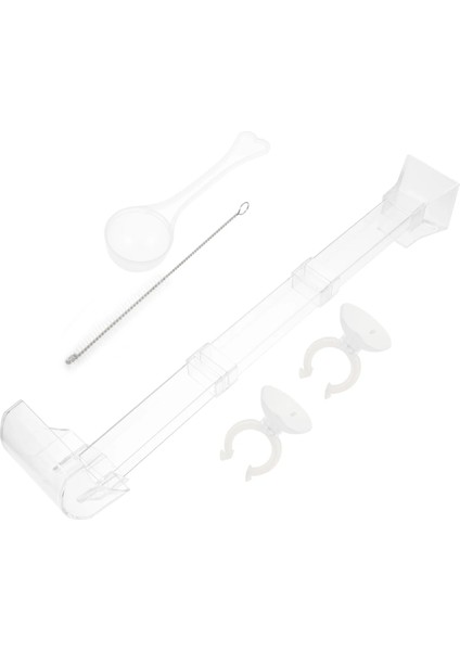 Şeffaf Stil 38X9X4.7CM Karides Balık Yemeği Balık Malzemeleri Balık Tankı Aksesuarları Balık Yemi Besleme Tüpü Balık Yemi Besleyici Tüp Akvaryum Malzemeleri (Yurt Dışından)