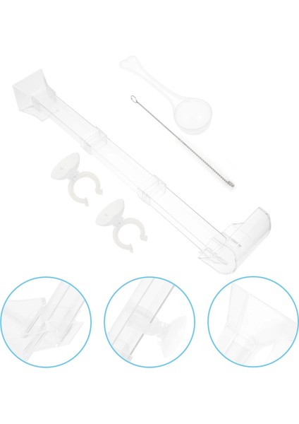 Şeffaf Stil 38X9X4.7CM Karides Balık Yemeği Balık Malzemeleri Balık Tankı Aksesuarları Balık Yemi Besleme Tüpü Balık Yemi Besleyici Tüp Akvaryum Malzemeleri (Yurt Dışından) fiyatları