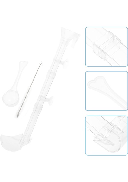 Şeffaf Stil 38X9X4.7CM Karides Balık Yemeği Balık Malzemeleri Balık Tankı Aksesuarları Balık Yemi Besleme Tüpü Balık Yemi Besleyici Tüp Akvaryum Malzemeleri (Yurt Dışından) modelleri