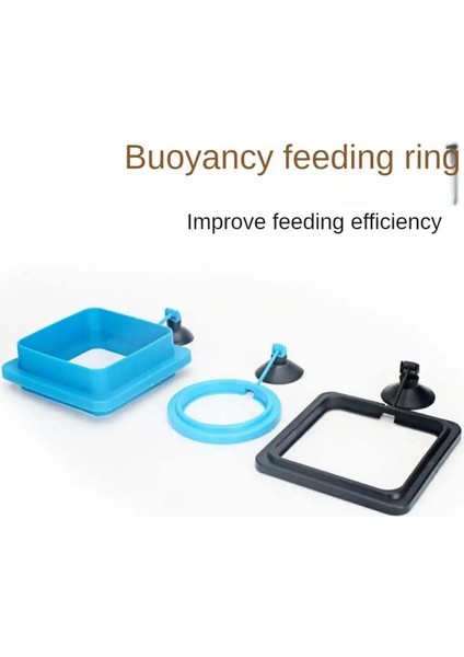 No.6 Stili Akvaryum Besleme Halkası Balık Tankı Istasyonu Yüzen Yiyecek Tepsisi Besleyici Kare Daire Aksesuarı Balık Mama Besleyici Vantuz Malzemeleri (Yurt Dışından) fırsatları