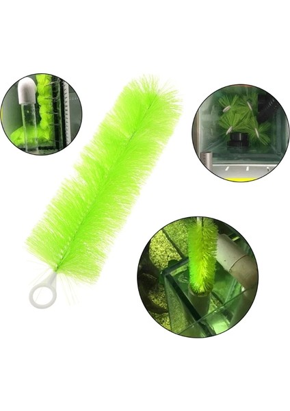 2SS200724-GN-30 Stili Hortum Temizleme Fırçası Esnek Dayanıklı Naylon Kıllar Akvaryum Filtre Fırçaları Tüp Temizleme Plastik Brum 40CM 50CM (Yurt Dışından) indirimleri