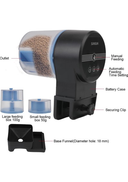 Zamanlayıcı Gıda Besleme Akıllı Zamanlama Otomatik Japon Balığı Besleyici Akvaryum Balık Besleyici Saat Otomatik Balık Besleyici (Yurt Dışından) fiyatları