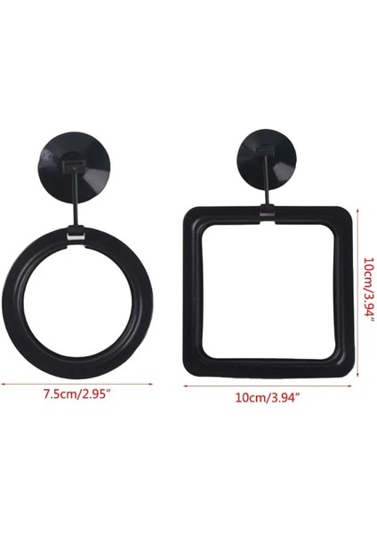 Yuvarlak Tarz Akvaryum Balık Besleme Halkası Balık Tankı Kalp Yüzen Istasyon Yiyecek Tepsisi Vantuz ile Kare Yuvarlak Besleyici Balık Tankı Aksesuarı (Yurt Dışından) fırsatları