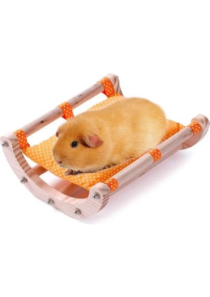 Yeşil Stil Ahşap Çıkarılabilir Hamster Yatağı Sallanan Ahşap Ayrılabilir Yıkanabilir Küçük Hayvan Yatağı Kobay Yatak Kafesi Yatak ve Kobay Yaz Yuvası (Yurt Dışından)
