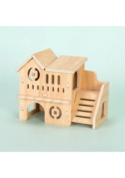 C Tarzı Faydalı Hamster Evi Kafes Aksesuarları Hamster Oyuncak Çift Katmanlı Pet Oyuncak Hamster Evi Küçük Hayvan Habitatı (Yurt Dışından) indirimleri