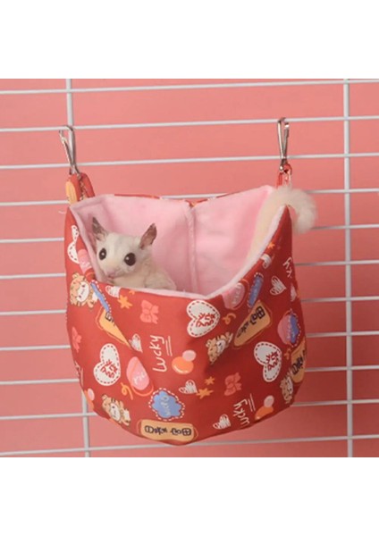 Beyaz Stil Hamster Hamak Rahat Sevimli Desen Küçük Hayvan Hamster Sincap Hamster Uyku Evi Pet Asılı Yuva Evcil Hayvan Malzemeleri (Yurt Dışından)