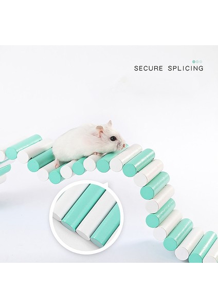 Pembe Tarzı 6X50CM Hamster Renkli Egzersiz Merdiveni Ahşap Tırmanma Teleferik Kemer Köprü Geçit 2 Sabitleme Kancaları ile Papağan Kuş Oyuncakları Pet Kaynağı (Yurt Dışından) modelleri
