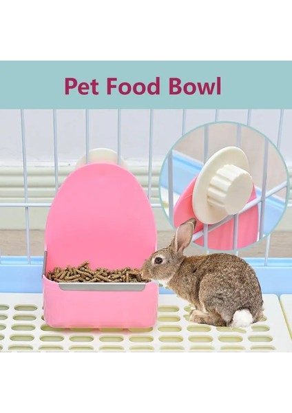 Pembe Tarzı Evcil Hayvan Yiyecek Kasesi Sabit Büyük Kapasiteli Anti-Damla Darbeye Dayanıklı Besleyici Kase Tavşan Gine Domuzu Lla Evcil Hayvan Aksesuarları (Yurt Dışından) fiyatları