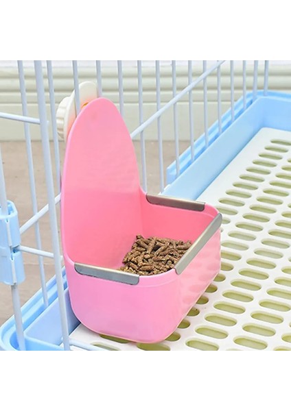Pembe Tarzı Evcil Hayvan Yiyecek Kasesi Sabit Büyük Kapasiteli Anti-Damla Darbeye Dayanıklı Besleyici Kase Tavşan Gine Domuzu Lla Evcil Hayvan Aksesuarları (Yurt Dışından) modelleri