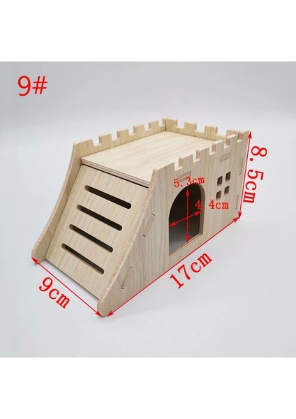 No.5 Tarzı Hamster Ahşap Ev Hideout Küçük Hayvan Habitat Doğal Ahşap Tırmanma Oyun Kulübesi Çiğniyor Oyuncaklar Cüce Hamster Için (Yurt Dışından) indirimleri