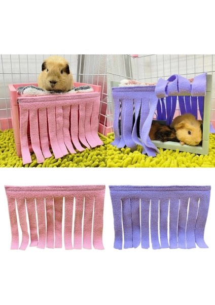 Pembe Tarzı Küçük Pet Püskül Şerit Çadır Hideout Gine Domuzu Hamster Kirpi Hamak Perde Küçük Hayvanlar Asılı Yatak Köşe Yuva Mat Ev (Yurt Dışından)