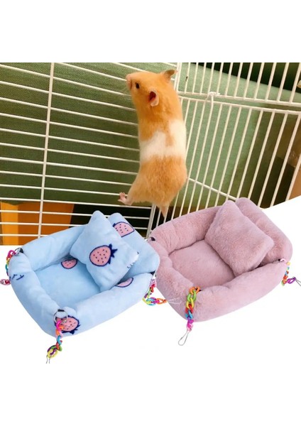 Mavi Stil S Beden Kolay Yıkama Peluş Meyve Desen Renkli Zincir Hamster Hamak Kafesi Kemirgenler Küçük Evcil Hayvan Aksesuarları Ev Gine Domuz Gelincik (Yurt Dışından) modelleri
