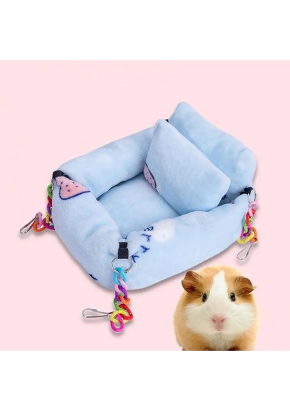 Mavi Stil S Beden Kolay Yıkama Peluş Meyve Desen Renkli Zincir Hamster Hamak Kafesi Kemirgenler Küçük Evcil Hayvan Aksesuarları Ev Gine Domuz Gelincik (Yurt Dışından) indirimleri