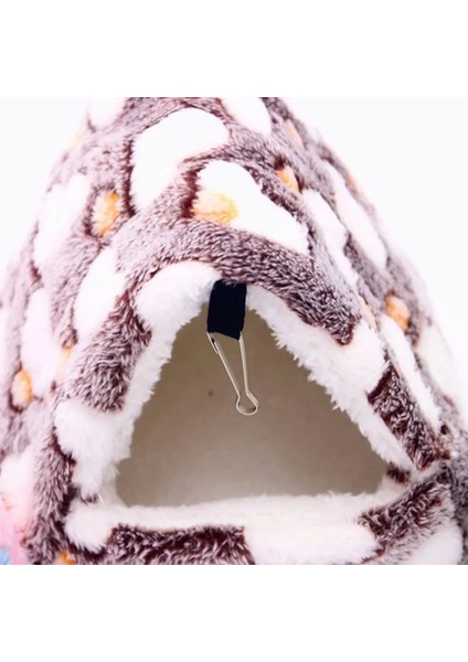 No.4 Stili L Boyutu Yeni Flanel Kedi Kafesi Hamster Pamuk Yuva Şeker Planör Uyku Tulumu Sincap Mini Kirpi Sıcak Yumuşak Mat Kış Kalınlaşmış Ev (Yurt Dışından)