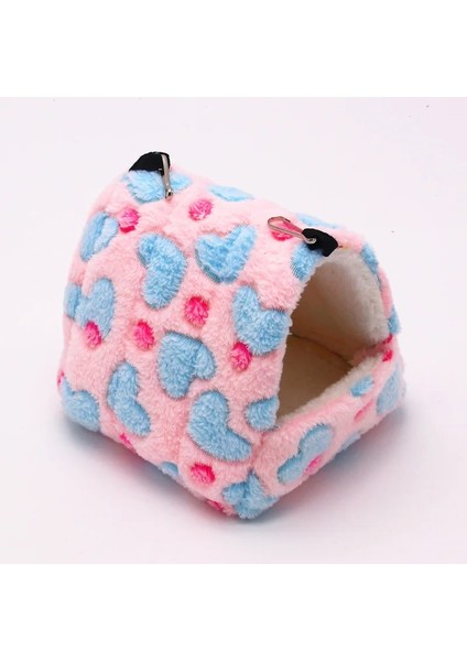 Kırmızı Stil 16X13X16 Sevimli Hamster Evi Kış Kalınlaşma Sıcak Yumuşak Yataklar Yeni Ekmek Küçük Hayvan Yuva Hamster Kirpi Tavşan Evcil Hayvan Aksesuarı (Yurt Dışından)