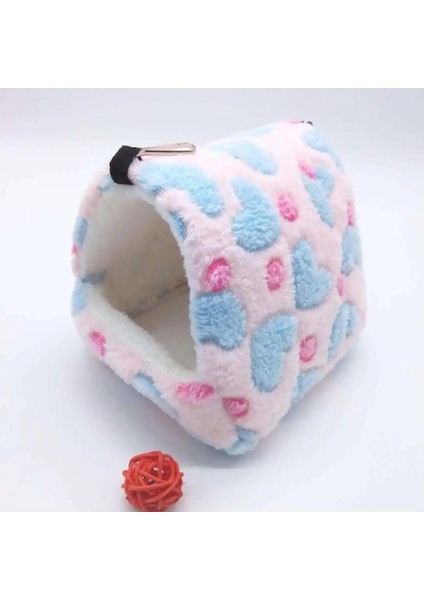 Kırmızı Stil 16X13X16 Sevimli Hamster Evi Kış Kalınlaşma Sıcak Yumuşak Yataklar Yeni Ekmek Küçük Hayvan Yuva Hamster Kirpi Tavşan Evcil Hayvan Aksesuarı (Yurt Dışından)
