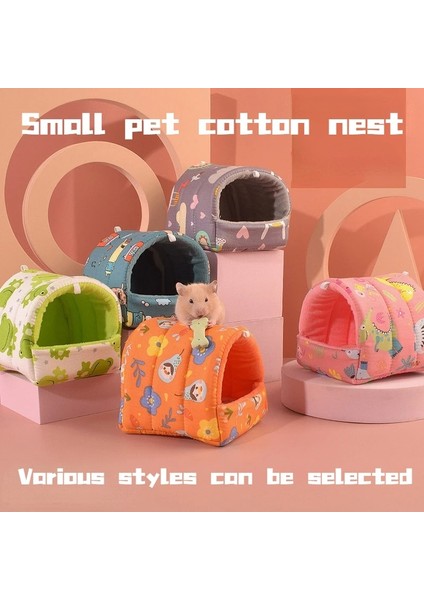 E Tarzı 19X19CM Sevimli Kış Sıcak Mini Hayvan Yatak Hamster Hamak Pamuk Yuva Kirpi Sincap Pet Asılı Kafes Ev Mağara Hamster Ev (Yurt Dışından)