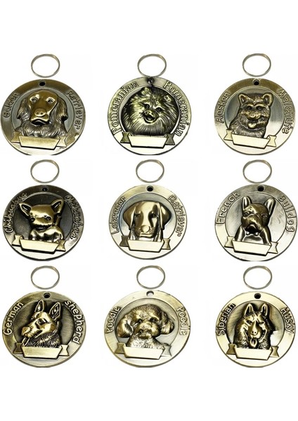 L Tarzı Ücretsiz Özel Köpek Etiketleri Anti-Kayıp Anahtarlık Kişiselleştirilmiş Kazınmış Kımlık Adres Adı Etiketi Pet Yaka Labrador Fransız Bulldog Chihuahua (Yurt Dışından)