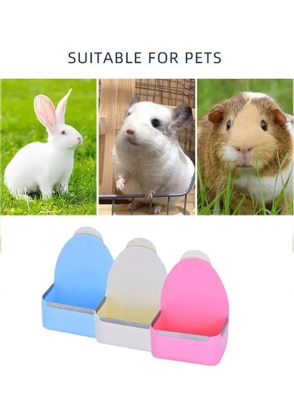 Beyaz Stil Evcil Hayvan Yiyecek Kasesi Sabit Büyük Kapasiteli Anti-Damla Darbeye Dayanıklı Besleyici Kase Tavşan Gine Domuzu Lla Evcil Hayvan Aksesuarları (Yurt Dışından) fırsatları