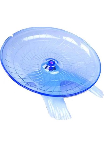 Mavi Stil 18CM Pet Hamster Uçan Daire Egzersiz Tekerleği Hamster Fare Koşu Diski Oyuncak Kafes Aksesuarları (Yurt Dışından)
