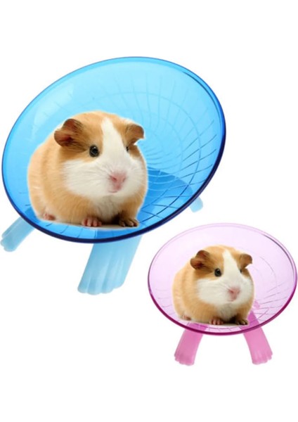 Mavi Stil 18CM Pet Hamster Uçan Daire Egzersiz Tekerleği Hamster Fare Koşu Diski Oyuncak Kafes Aksesuarları (Yurt Dışından) modelleri
