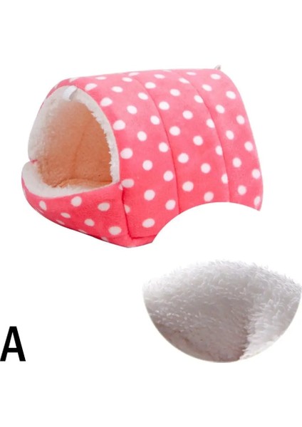 Bir Stil Xs Boyutu Peluş Hamster Tavşan Evi Mağara Sevimli Gine Domuzu Üçgen Yuva Sıcak Mat Tavşan Halı Sincap Gine Domuzu Peluş Yatak Evcil Hayvan Malzemeleri (Yurt Dışından)