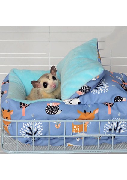 Pembe Tarzı Hamster Evi Gine Domuzu Aksesuarları Hamster Pamuk Ev Küçük Hayvan Yuvası Kış Sıcak Kemirgengine Domuzurathedgehog (Yurt Dışından)