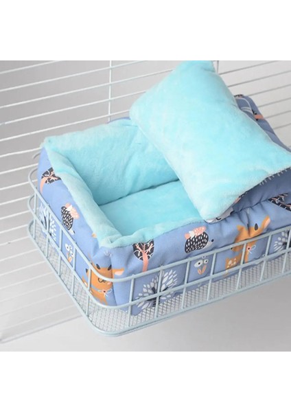 Pembe Tarzı Hamster Evi Gine Domuzu Aksesuarları Hamster Pamuk Ev Küçük Hayvan Yuvası Kış Sıcak Kemirgengine Domuzurathedgehog (Yurt Dışından)