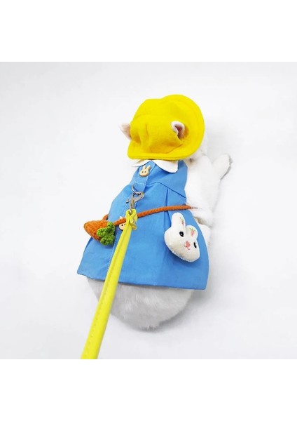 Ananas Tarzı S Beden Pet Tavşan Giysileri Sevimli Ceket Kaban Küçük Hayvan Koşum Tasma Yelek Bunny Hamster Çanta Şapka Açık Tavşan Elbise Aksesuarları (Yurt Dışından) modelleri