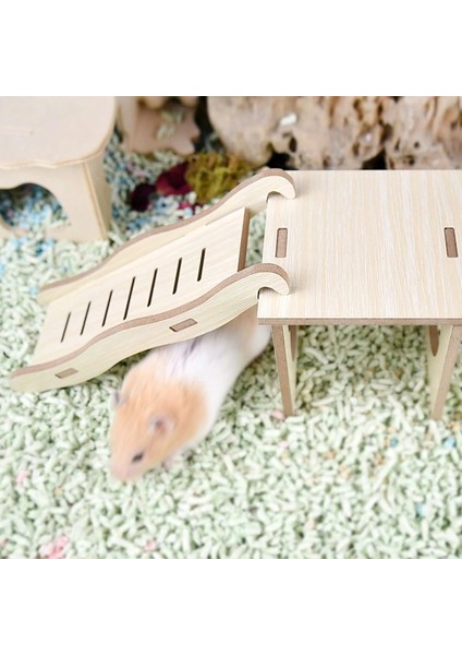 L Tarzı Hamster Merdiven Merdiveni Kobay, Gerbil ve Fare Saklanma Yerleri Için Hamster Için Hamster Merdiveni ve Dinlenme Platformu Seti (Yurt Dışından) indirimleri