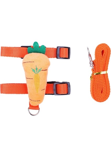 Havuç Tarzı S Beden Tavşan Koşum ve Tasma Seti Küçük Hayvanlar Için Ayarlanabilir Gelincikler Domuzcuklar Kirpi Açık Yürüyüş Sevimli Süslemeler (Yurt Dışından)