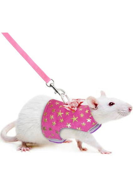 Yıldız Stili Xs Boyutu Gine Domuzu Tavşan Tavşan Hamster Papyon Göğüs Kemeri Yıldız Çizgili Koşum Yelek Elbise Tasma Çekme Halatı Küçük Evcil Hayvan Aksesuarları (Yurt Dışından) fırsatları