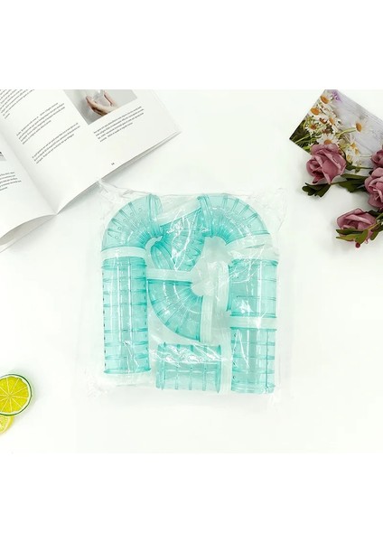 Yeşil Tarzı Hamster Tüneli Plastik Eğitim Oyun Aracı Dış Tünel Çok Fonksiyonlu Hamster Kafesi Aksesuarları Dıy Ekleme Labirent Yeni (Yurt Dışından)
