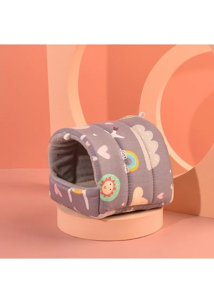G Tarzı 10X10CM Sevimli Kış Sıcak Mini Hayvan Yatak Hamster Hamak Pamuk Yuva Kirpi Sincap Pet Asılı Kafes Ev Mağara Hamster Ev (Yurt Dışından)