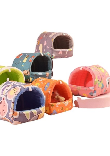 G Tarzı 10X10CM Sevimli Kış Sıcak Mini Hayvan Yatak Hamster Hamak Pamuk Yuva Kirpi Sincap Pet Asılı Kafes Ev Mağara Hamster Ev (Yurt Dışından)