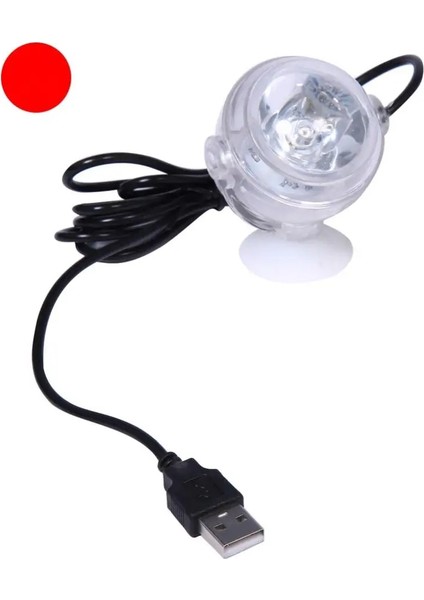 Kırmızı Stil Dalgıç LED Işıklar Spot Işık Balık Tankı Akvaryum Parlak USB Şarj Lambası Dekorasyon (Yurt Dışından)