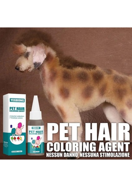 Beyaz Stil 38G Pet Köpek Kediler Hayvanlar Saç Parlak Boyama Boyarmaddeler Boyama Saç Ajan Güvenli Malzemeleri Köpek Pigment Boyama Kaynağı Accesso J5Q9 (Yurt Dışından)