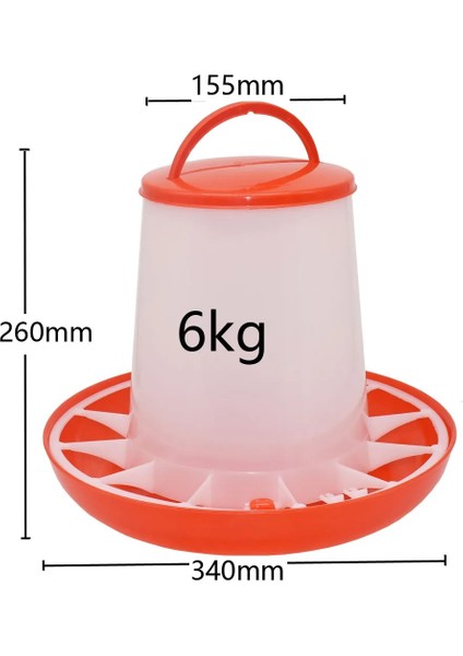 6kg Tarzı 1 Adet 6kg Tavuk Tiryakisi Der Horoz Tavuk Içme Su Isıtıcısı Besleme Cihazı Çiftlik Hayvanı Kümes Hayvanları Besleme Sulama Malzemeleri (Yurt Dışından)