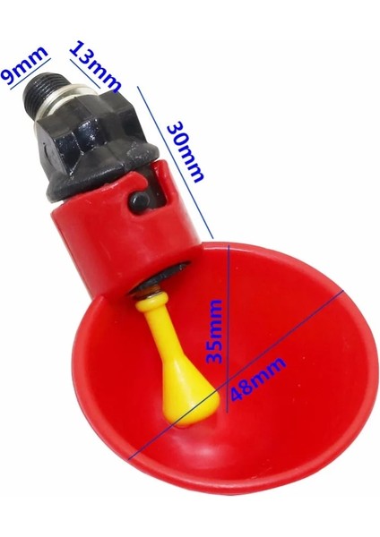 Kırmızı Stil M Boyutu Otomatik Bıldırcın Tiryakisi Tavuk Suluk Kase Sarı Meme Çiftliği Kümes Hayvanları Içme Suyu Sistemi (Yurt Dışından) modelleri