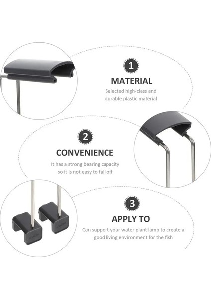 Gri Tarzı Işık Akvaryum Lamptank Tutucu Braketi Standı LED Sucul Sürüngen Aksesuarları Ampuller Lightingheat Kubbeler Pet Gece Desteği Diy (Yurt Dışından) fiyatları