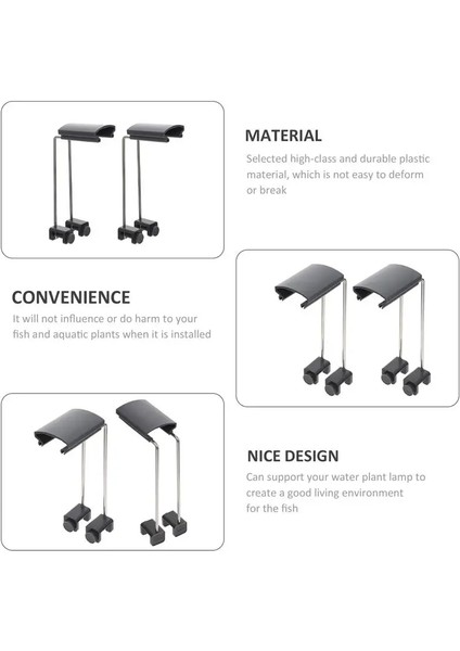 Gri Tarzı Işık Akvaryum Lamptank Tutucu Braketi Standı LED Sucul Sürüngen Aksesuarları Ampuller Lightingheat Kubbeler Pet Gece Desteği Diy (Yurt Dışından) fırsatları