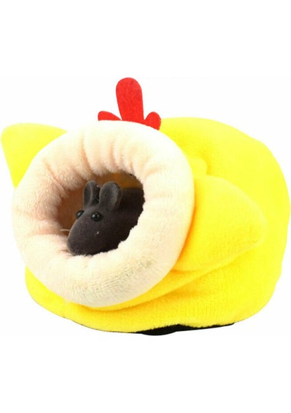 Sarı Stil 12X10X11CM Hamster Yuva Yumuşak Peluş Kış Sıcak Sevimli Pamuk Ev Küçük Kafes Yuva Gine Domuz Sincap Sıçan Yatak Lla Kafes Aksesuarları (Yurt Dışından)