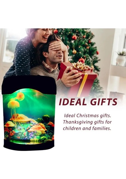 Mor Tarzı Denizanası Lambası USB Şarj Renk Değiştirme Gerçek Simülasyon Denizanası Akvaryum Tankı LED Gece Lambası Doğum Günü Hediyesi Rahatlatıcı Ruh Hali (Yurt Dışından) modelleri