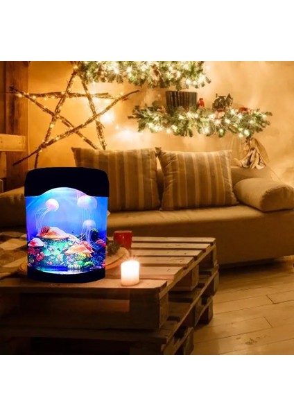Mor Tarzı Denizanası Lambası USB Şarj Renk Değiştirme Gerçek Simülasyon Denizanası Akvaryum Tankı LED Gece Lambası Doğum Günü Hediyesi Rahatlatıcı Ruh Hali (Yurt Dışından) indirimleri