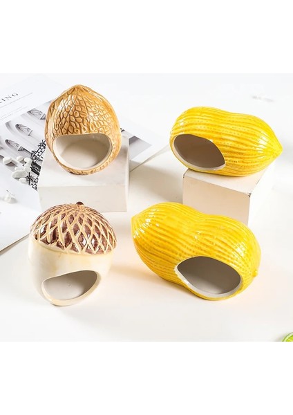 Meşe Palamudu Tarzı Mpk Yeni Serisi Hamster Seramik Yuva Yaz Soğutma Küçük Evcil Hayvan Uyku Porselen Yuva Yaratıcı Somun Hamster Yuvası (A8650) (Yurt Dışından) fiyatları