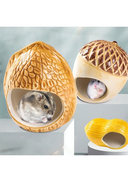 Meşe Palamudu Tarzı Mpk Yeni Serisi Hamster Seramik Yuva Yaz Soğutma Küçük Evcil Hayvan Uyku Porselen Yuva Yaratıcı Somun Hamster Yuvası (A8650) (Yurt Dışından) indirimleri
