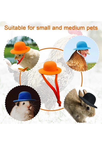 Dbu Stili Tavuk Hamster Şapka Tavuklar Için Minik Evcil Hayvanlar Komik Aksesuarları Çiftlik Tavuk Silindir Şapka Horoz Ördek Papağan Kümes Hayvanları Stylow Kostüm (Yurt Dışından) modelleri