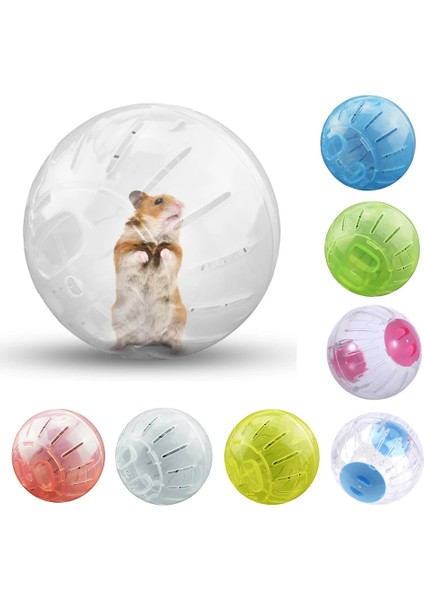 C Desteği Stili 10CM Pet Hamster Egzersiz Plastik Çalışan Tekerlek Mini Taşınabilir Koşu Grounder Oyun Topu Sıçan Fare Egzersiz Tırmanma Oyuncak Oynarken (Yurt Dışından)